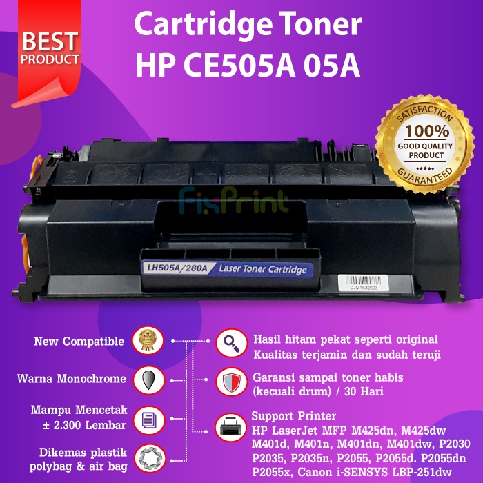 Cartridge Toner Compatible 80A CF280A 05A CE505A Canon 319 Printer M425dw M425dn M401n M401dn P2035n