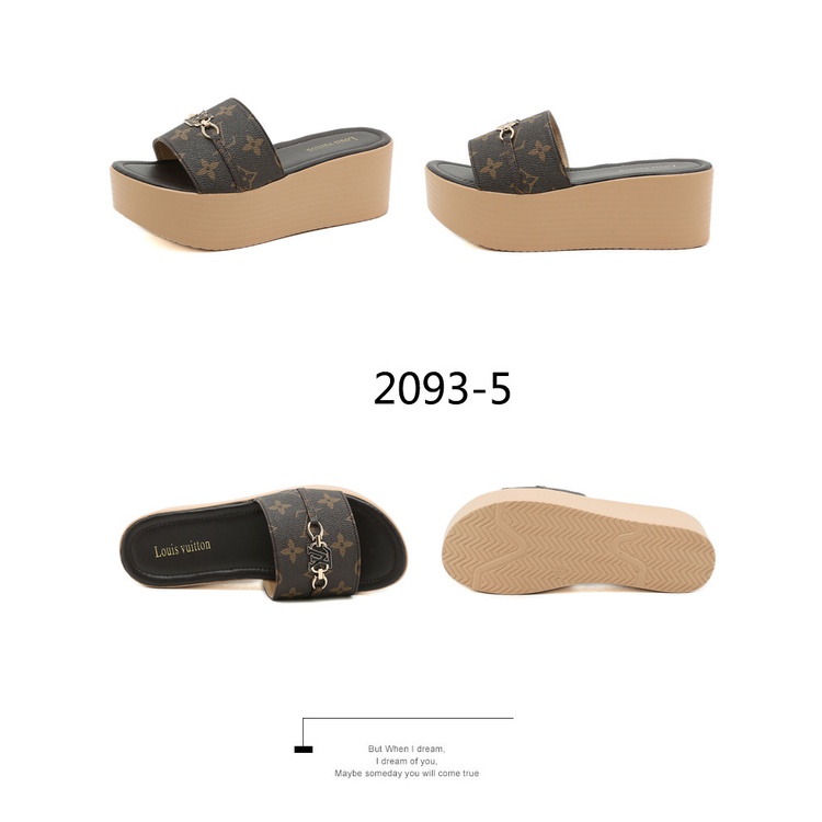 Wedges Platform slide Mule Sandals #2093-5