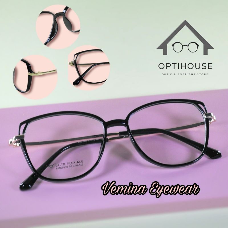 Frame kacamata Wanita Cat eye Vemina 8830