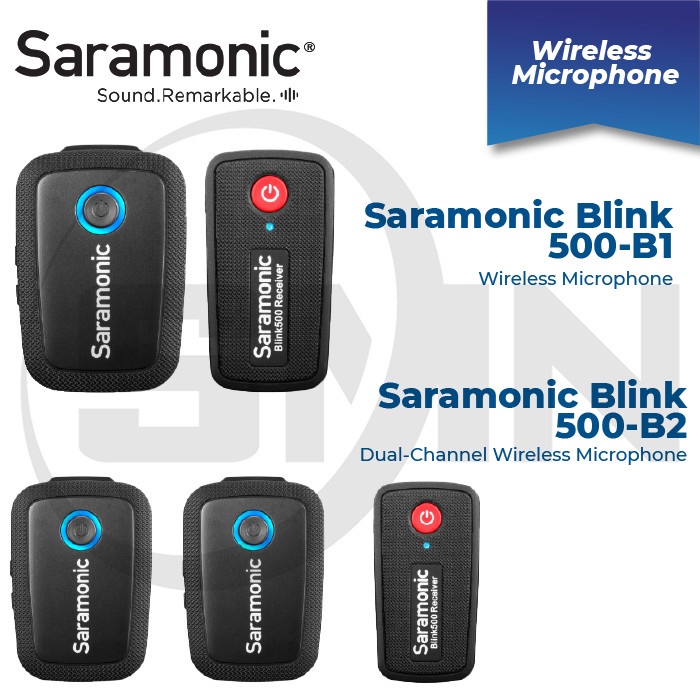 Mic Saramonic Blink 500 BI B2 Dual Channel Wireless Mic Vlog
