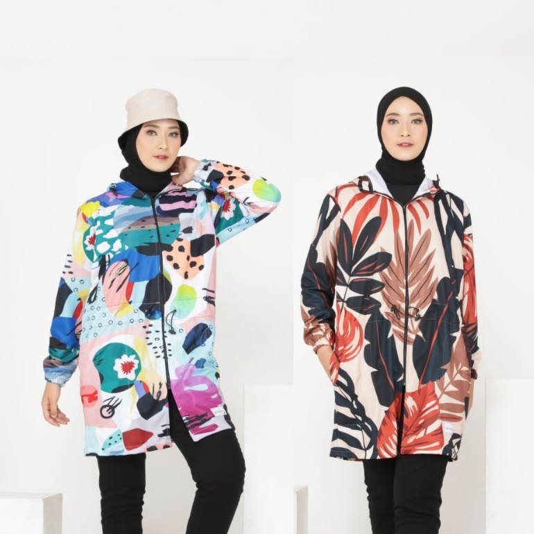 Jaket Printing Wanita - Jaket Olahraga Sepeda Gowes Wanita Long (Bukan Parasut)