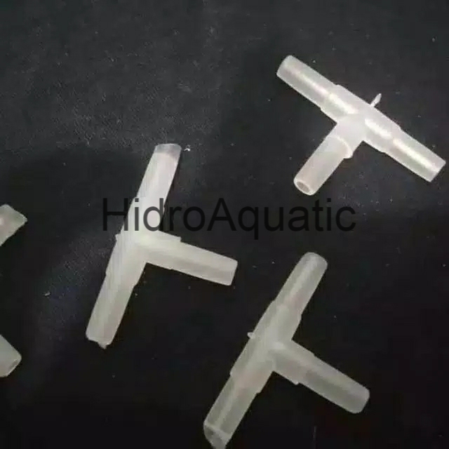 Sambungan selang T Aerator Aquarium ISI 10 PCS / keni T / sambungan T / sambungan bercabang