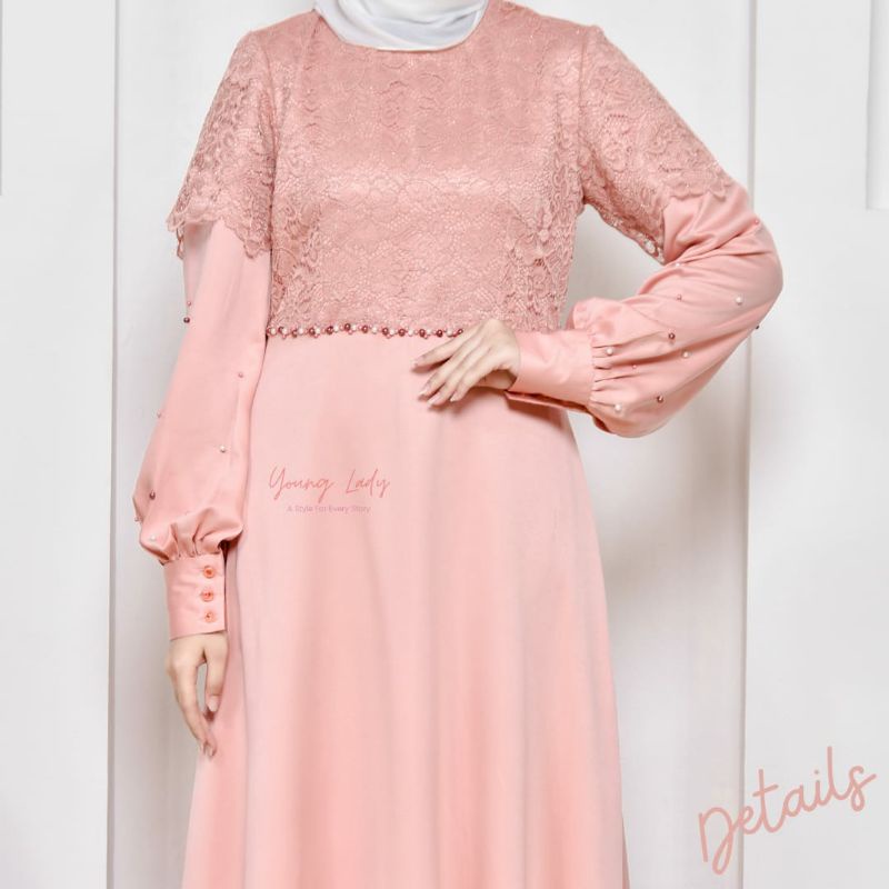 INDIANA DRESS YOUNGLADY OUTFIT dress kondangan gaun akad simple gaun wedding pernikahan baju muslim putih gaun lamaran elegan pakaian wanita pesta elegan fashion korea dres lebaran cantik anggun mewah nyaman gaun vintage fashion dress bahan velvet maxmara