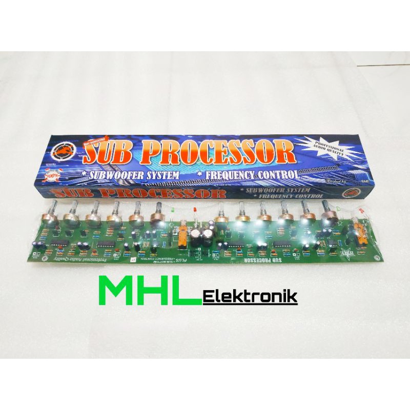 Kit Audio Sub Processor Subwoofer System Frequency Control BY BME