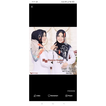 Hijab Segi Empat Plisket by Daura Gama Original Termuuuraaahhhh