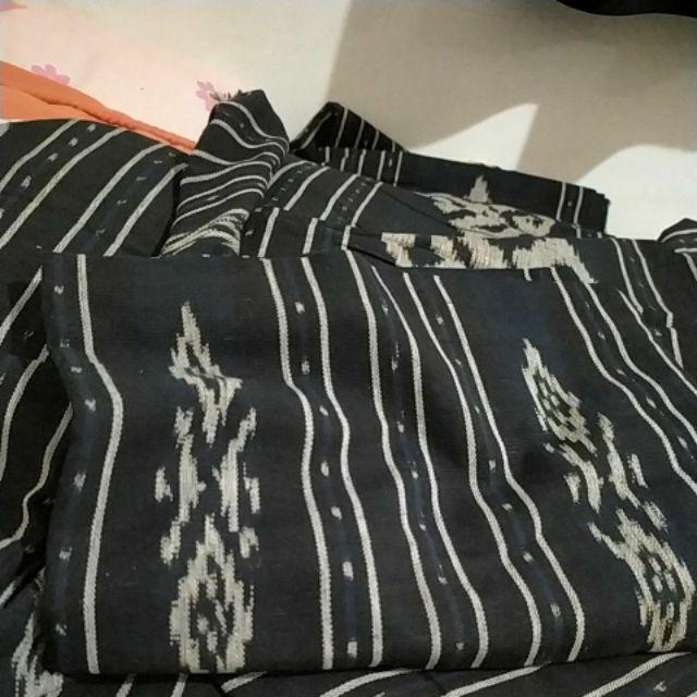 Tenun Ikat Blanket Etnik Kain Selimut Handmade Asli Tradisional Nusantara Bahan Baju Motif Spesial