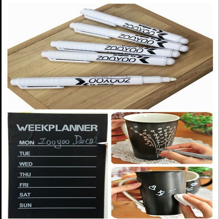 

Tinta Stempel - Plastik Wraping - Baterai Alkaline White Chalk Pen / Pulpen Papan Tulis Hitam Produk