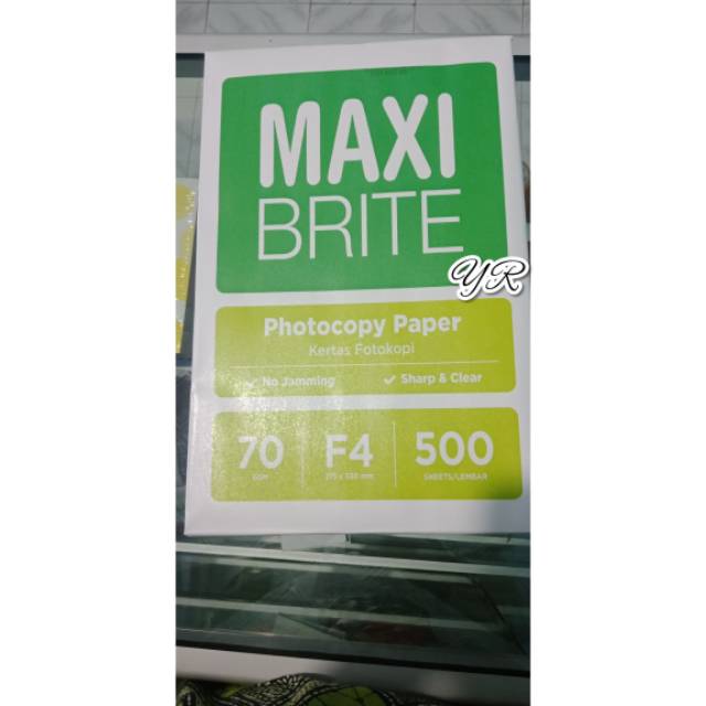 

KERTAS FOTO COPY F4 FOLIO 70 Gram MAXI BRITE