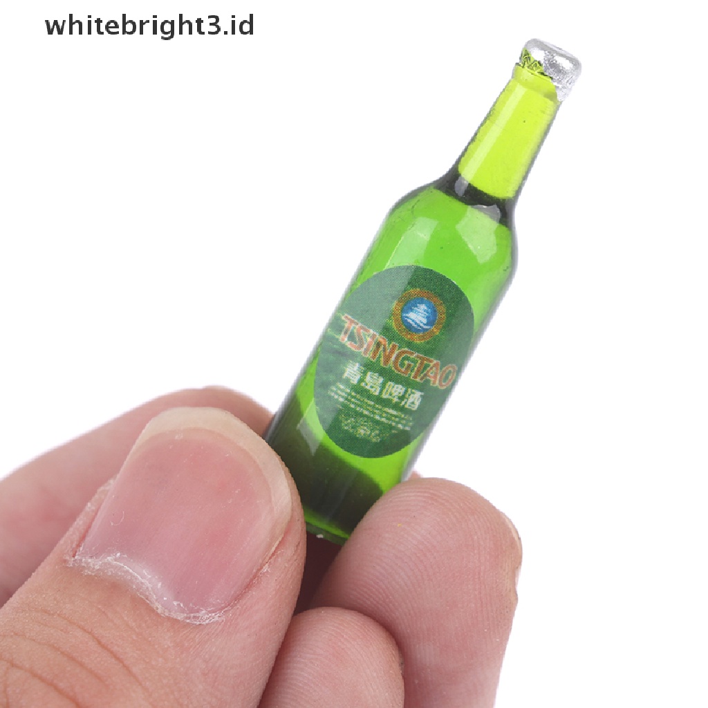 (whitebright3.id) 20pcs Miniatur Botol Minum Skala 1: 12 1: 6 Untuk Rumah Boneka