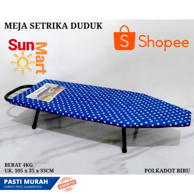 MEJA SETRIKA DUDUK / MEJA SETRIKA LIPAT PRAKTIS / MEJA SETRIKA PENDEK