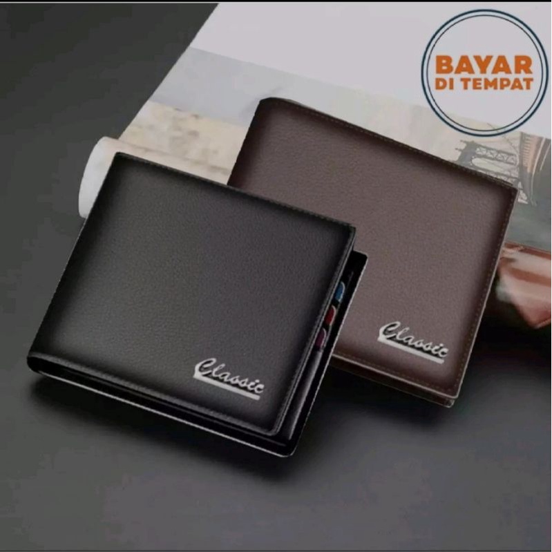 Promo!!! Dompet Pria murah, Dompet Kulit Sintetis Pria FREE BOX