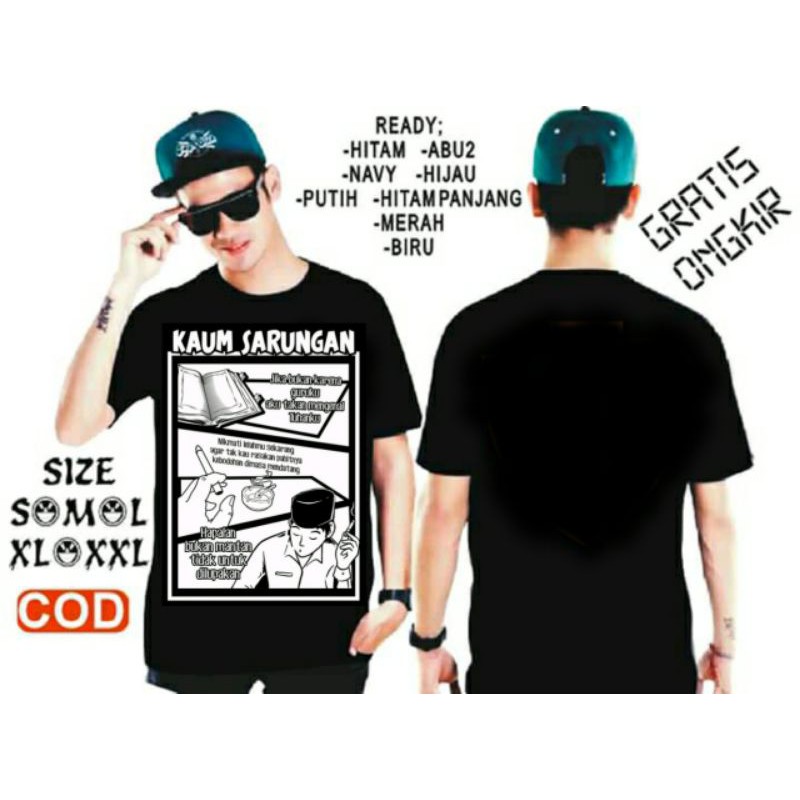 KAUM SARUNGAN kaos KAUM SARUNGAN TSHIRT KAUM SARUNGAN Kaos SANTRI SANTUY