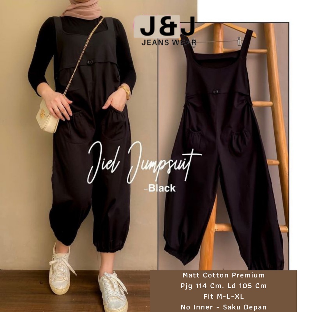 Jiell Jumpsuit Cotton Premium / Overall Wanita Terbaru