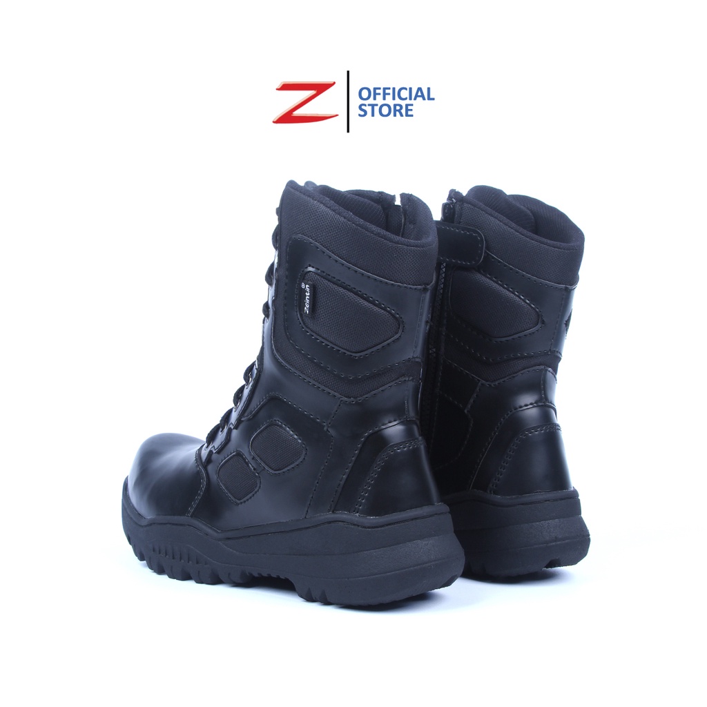 Zeintin - Sepatu Pdl Tni Polri Sepatu Satpam Security Safety Boot Original Septi Pria Ujung Besi Sefty Shoes Septy Proyek Lapangan Bahan Kulit Sintetis Terbaru SD