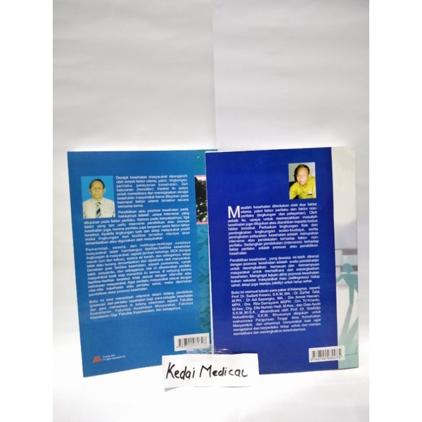 PAKET 2 BUKU PROMOSI KESEHATAN TEOR &amp; APLIKASI + PROMOSI KESEHATAN DAN PERILAKU KESEHATAN SUKIJO