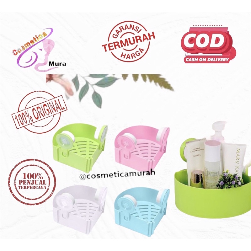 [ harga per rak ] triangle shelves / rak sudut serbaguna / rak plastik serbaguna