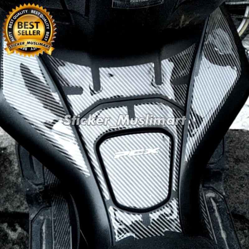 TANKPAD PCX 150 TIMBUL MOTIF CARBON WARNA VARIASI PILIHAN