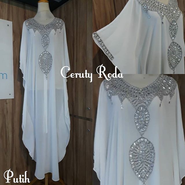 KAFTAN CERUTY RODA PUTIH