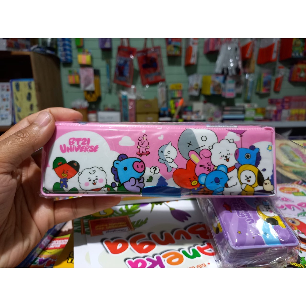 Kotak Pensil Magnet BT21 Tempat Pensil Fancy BT21