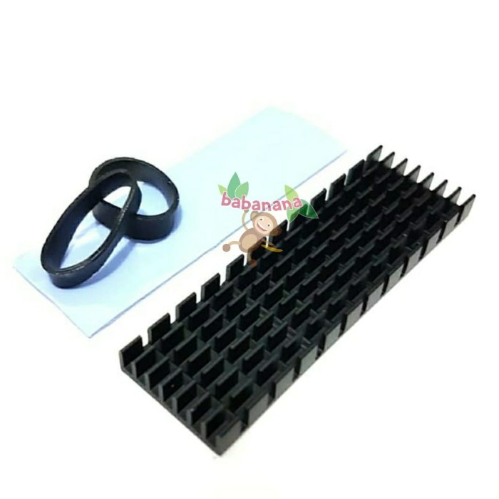 M.2 NVME M.2 SATA COOLING HEAT SINK HEAT SPREADER 2280 SSD Heatsink solid state Cooler Heat Thermal Black Wafer Tebal