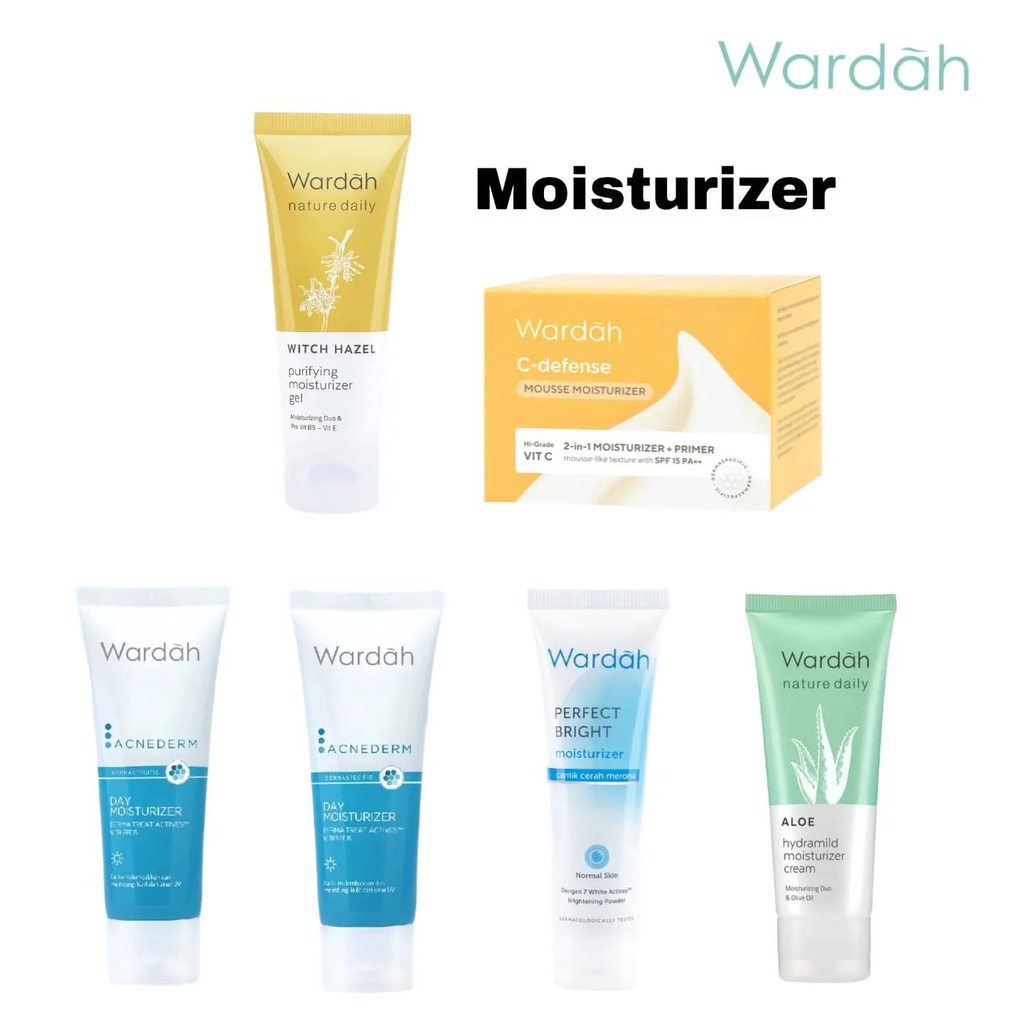 WARDAH Moisturizer All Variant / Krim Pelembab Siang & Malam