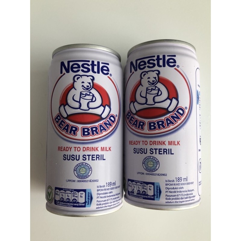 

Susu Bear Brand Susu Beruang Plain 189ml