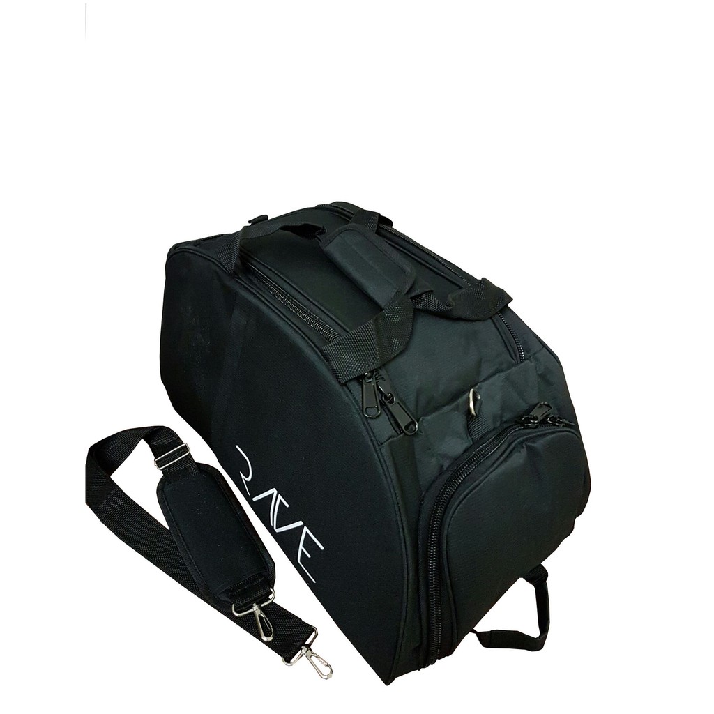 Rave Travel Original/ Rave Gym Bag/ Rave Traveling bag (BLACK/HITAM)