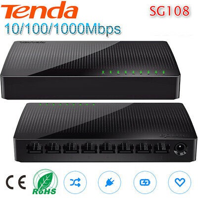 TENDA SG108 : 8 PORT GIGABIT DESKTOP SWITCH HUB