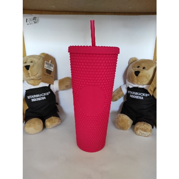 Starbucks Tumbler Cold Cup Bling Ruby Pink 2021 Edition Plastik Ventra
