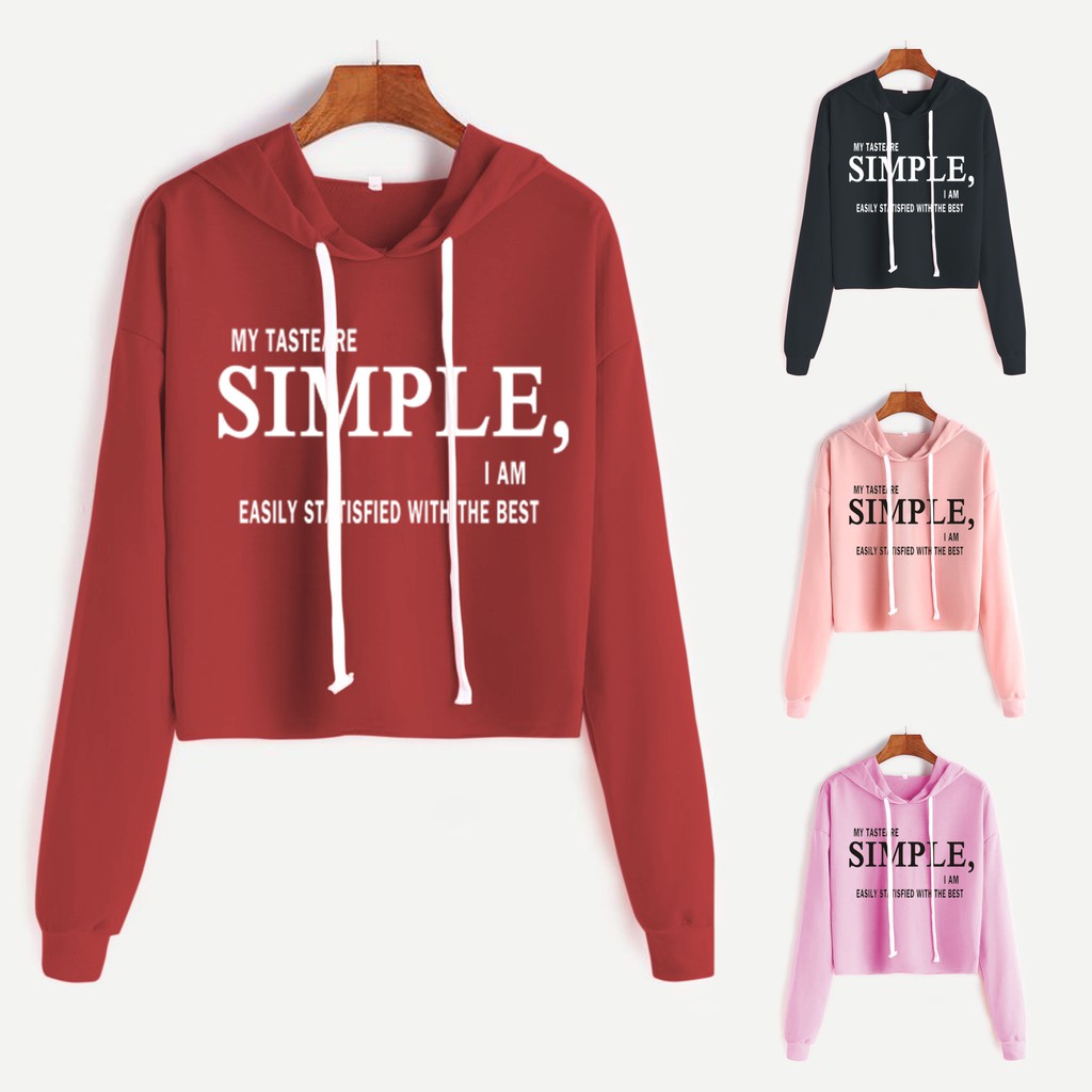 Bess - Sweater Hoodie Crop SIMPLE