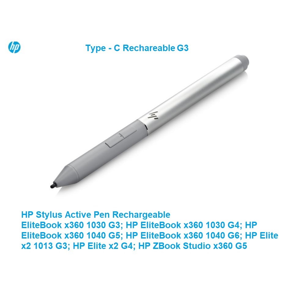 Stylus Active Pen Rechargeable HP EliteBook x360 Elite x2 Zbook G3 SN 6SG43AA Original