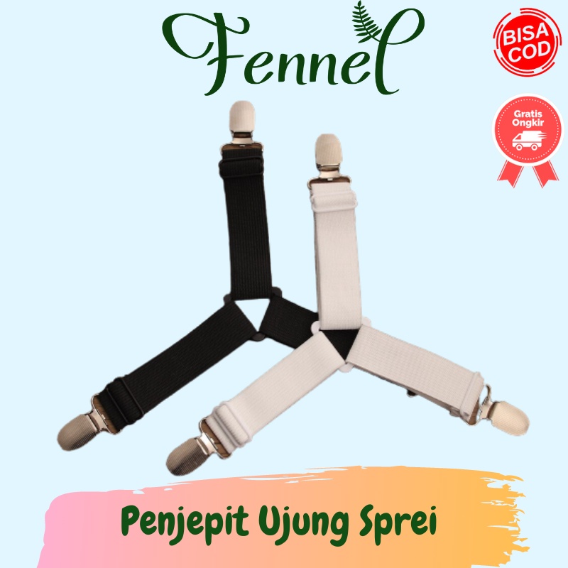 Penjepit Pengikat Ujung Sprei Kasur Clip Holder 4 PCS FS-1809