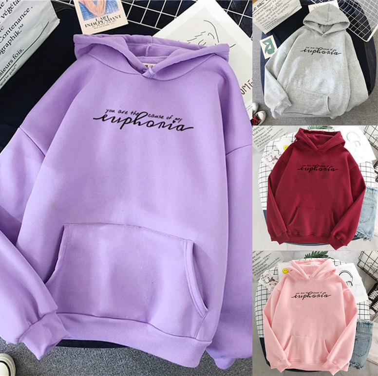 NunaClothing Sweater Hoodie Wanita / sweeter hoodie wanita Fleece EUPHORIA