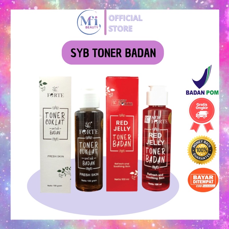 (READY SIAP KIRIM) SYB TONER BADAN RED JELLY TONER COKLAT 100ml | Toner Tubuh BPOM PEMBERSIH DAN PENCERAH BADAN