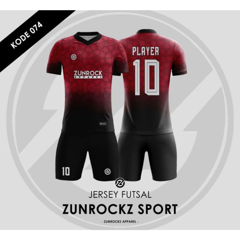 Jersey Futsal Bola Baju Printing sublim Setelan Olahraga badminton volly basket bulutangkis sepeda v