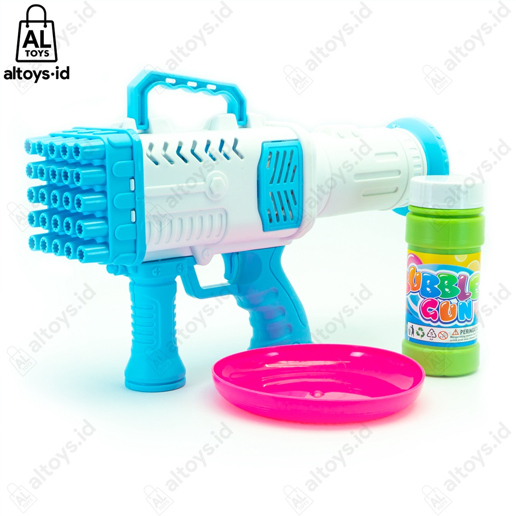 Mainan Gelembung Sabun Bazoka Rocket Launcher Bubble Machine Gun 25 Mata SS1526