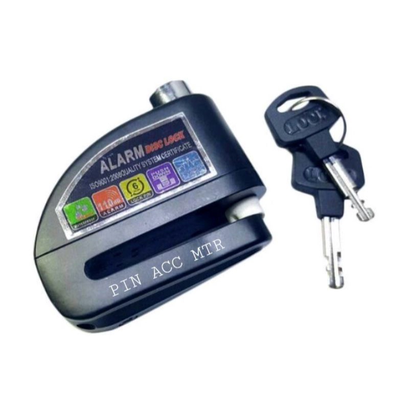 Gembok Alarm Cakram Disc Lock Kunci Alarm Gembok Motor Anti Maling 100% sesuai iklan