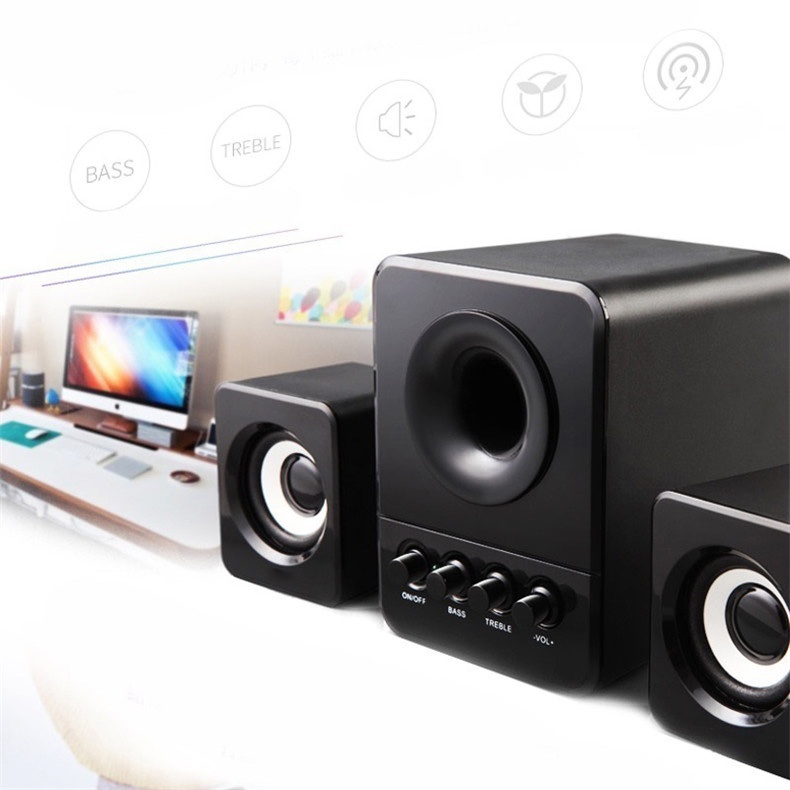 Taffware Speaker Stereo 2.1 with Subwoofer &amp; USB Power - D-203