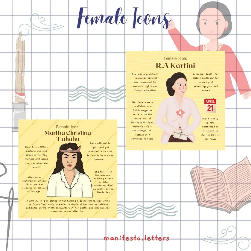 

Postcard Square Female Icons | Kartu Pos Kartini