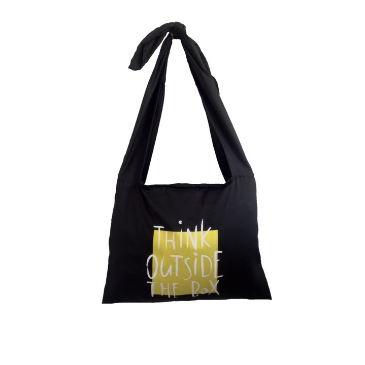 Adjustable totebag Talia Bag Sablon ( pakai resleting ) || Kiiyoomii ||