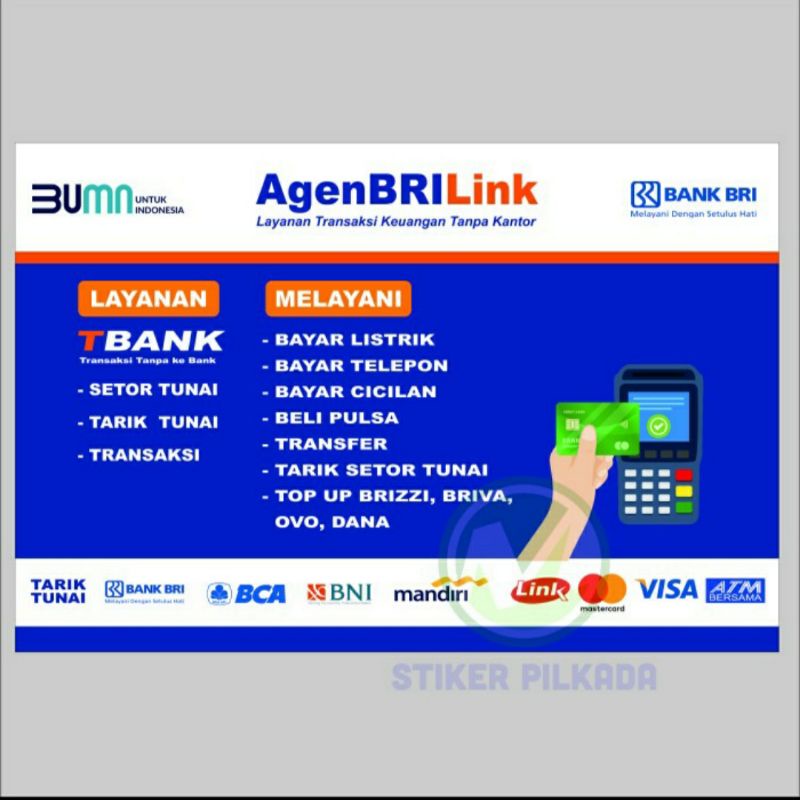 

STIKER VINYL MEJA KASIR BRILINK 30x43CM