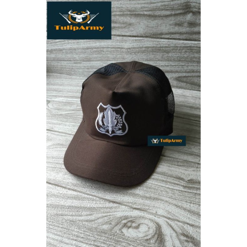 Topi Satpam coklat larici