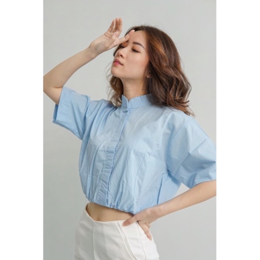 MISO BASIC PREMIUM TOP KOREA - KEMEJA &amp; BLOUSE ATASAN WANITA KANTORAN - STYLE KANTOR WANITA - HADIAH / KADO ULTAH UNTUK CEWEK