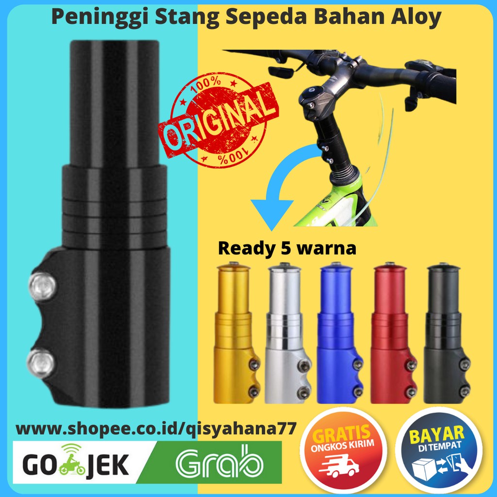 Adapter Peninggi Stem Fork Stang Sepeda Universal Bahan Aluminum Alloy