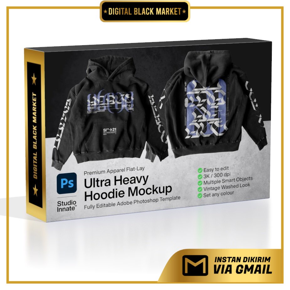 Ultra Heavy Hoodie Mockup