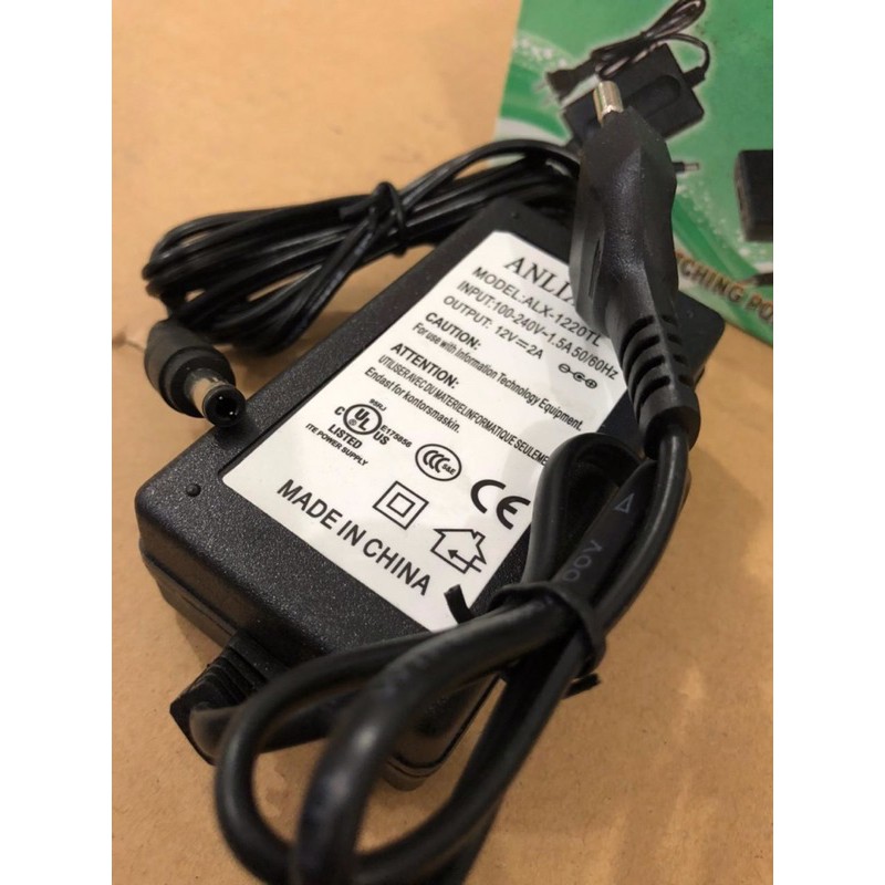 Adaptor switching 12 v 2 a Power supply 12v 2a + kabel Anlixun