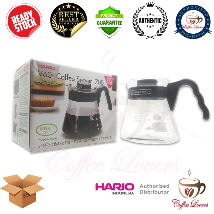 

HARIO V60 GLASS COFFEE SERVER 02 700ML VCS-02B