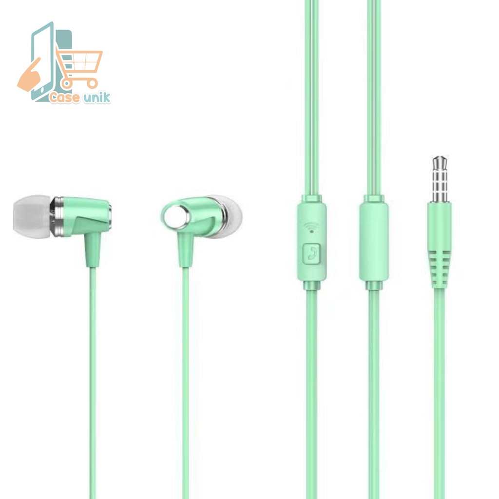 EARPHONE HEADSET HF HEADSFREE MACARON PISTON SUPER BASS DI666 FOR OPPO SAMSUNG VIVO XIAOMI INFINIX REALME CS4234