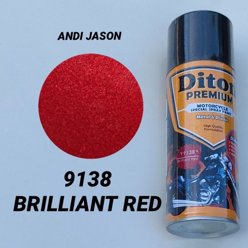 DITON PREMIUM CAT SEMPROT TAHAN BENSIN 400CC NO 9138 BRILLIANT RED