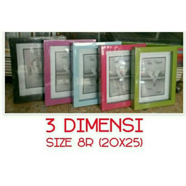 Frame 3dimensi Ukuran 8r (20×25)